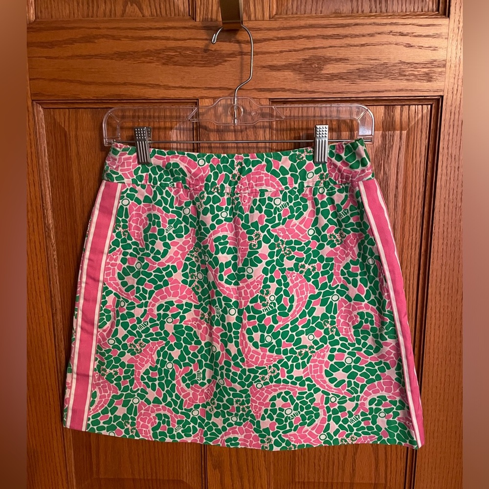 Lilly Pulitzer Golf Tennis Skort - Pink and Green Dolphins
